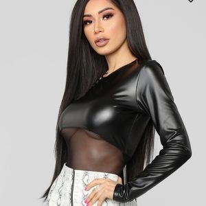 Fashion Nova Stop Meshing Around Bodysuit